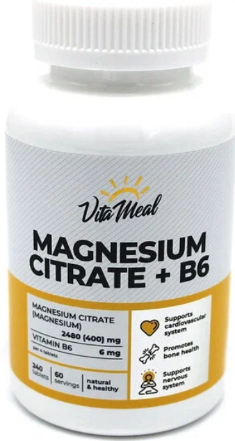 фото упаковки VitaMeal Магния цитрат+B6