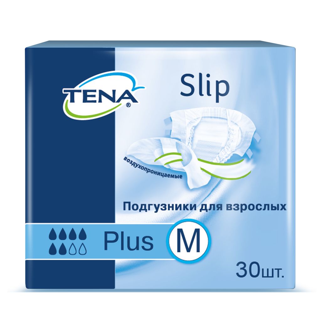 фото упаковки Подгузники для взрослых Tena Slip Plus