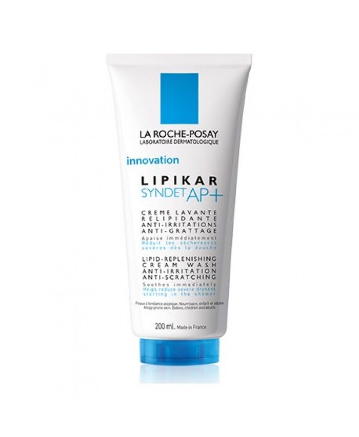 фото упаковки La Roche-Posay Lipikar Syndet AP+ очищающий крем-гель для лица и тела