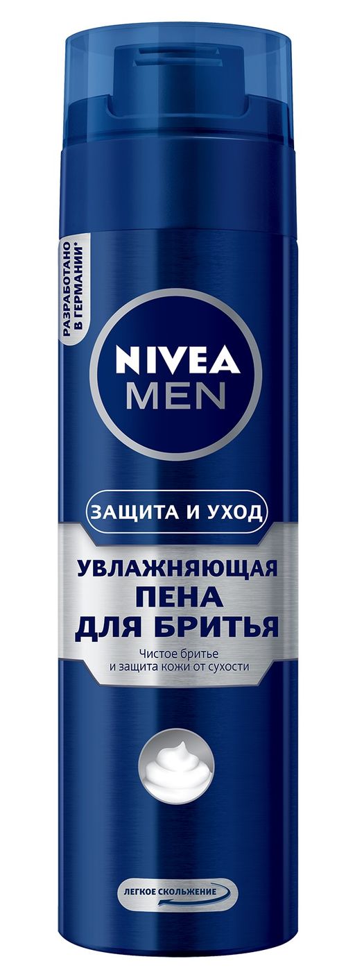Nivea Men Пена для бритья увлажняющая Защита и уход, пена для бритья, 200 мл, 1 шт.