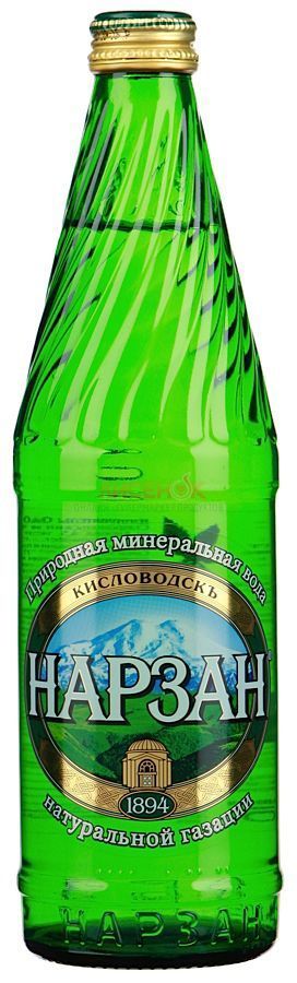 Вода минеральная Нарзан природной газации, 0.5 л, 1 шт.