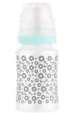 Lubby Бутылочка для кормления с силиконовой соской, для детей с рождения, широкое горло, 250 мл, 1 шт.