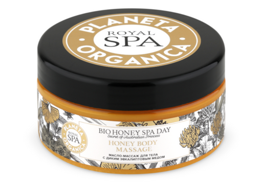 Planeta organica royal spa Масло-массаж для тела, с диким эвкалиптовым медом, 300 мл, 1 шт.