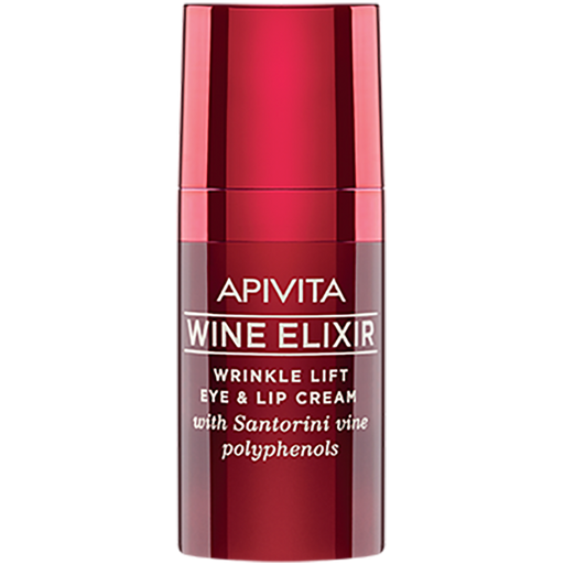 Apivita Wine Elixir Крем-лифтинг для контура глаз и губ, крем, 15 мл, 1 шт.