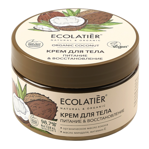 Ecolatier Green Крем для тела, питание и восстановление, 250 мл, 1 шт.