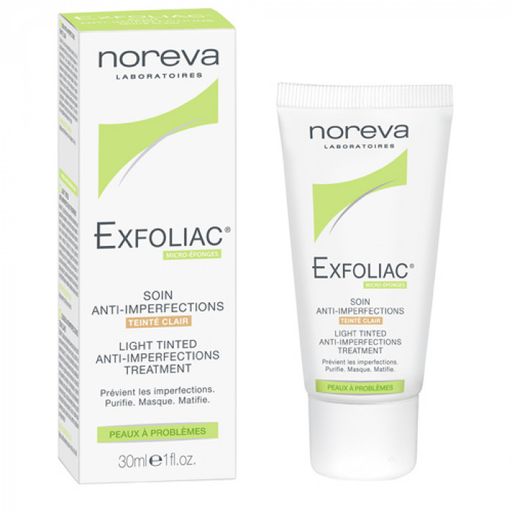 Noreva Exfoliac Тональный матирующий крем (светлый), крем для лица, 30 мл, 1 шт.