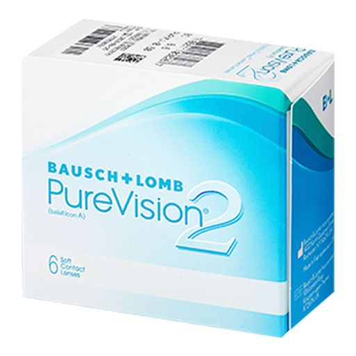 Bausch&Lomb PureVision 2 Контактные линзы плановой замены, BC=8.6 d=14.0, D(-6.00), 6 шт.