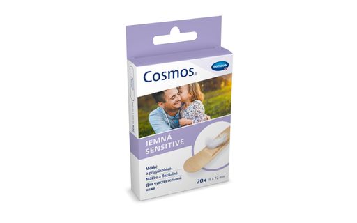 Cosmos Sensitive Пластырь, 19х72 мм, пластырь медицинский, для чувствительной кожи, 20 шт.