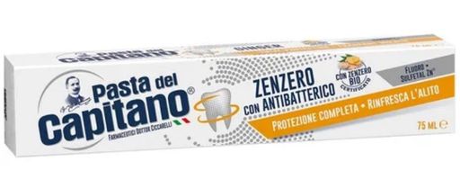Pasta del Capitano Паста зубная Комплексная защита, паста зубная, имбирь, 75 мл, 1 шт.