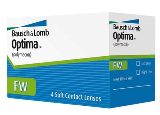 Bausch&Lomb Optima FW Контактные линзы плановой замены, BC=8,7 d=14,0, D(-3.75), стерильно, 4 шт.